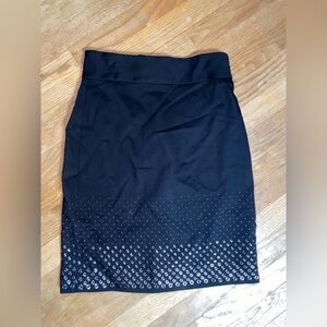 Philosophy Studded Skirt with Back Slit